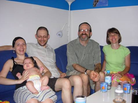 Slovenian family hosting Larry Lesser and Jennifer Kaplan